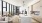 Large lving room and kitchen with waterfall counter